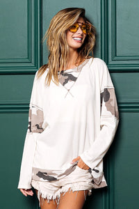 White Camo Thermal Top