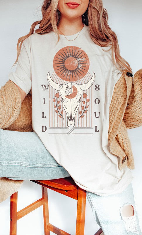 Retro Wild Soul Oversized graphic Tee