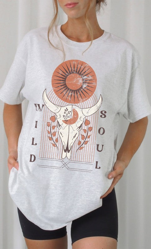 Retro Wild Soul Oversized graphic Tee