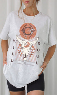 Retro Wild Soul Oversized graphic Tee
