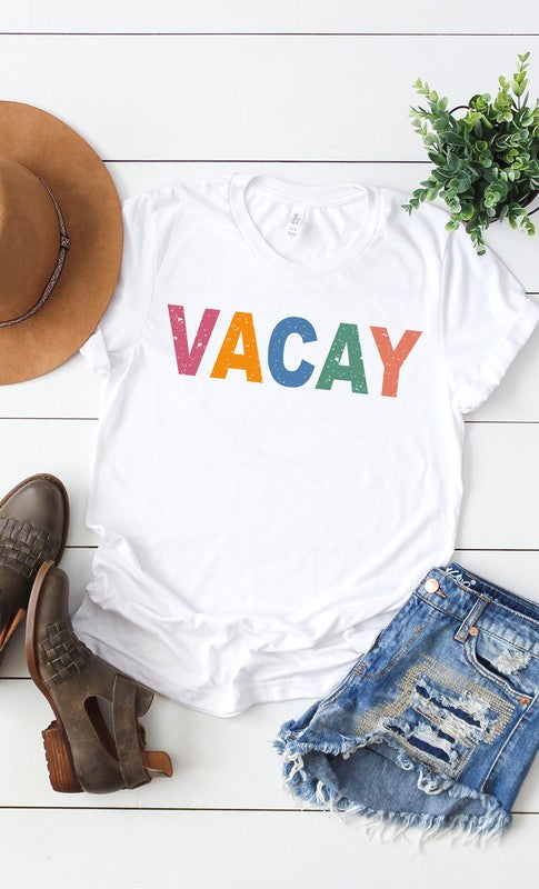 Vacay Colorful Graphic Tee