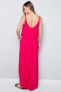 Buttery Soft Fuschia Maxi Dress