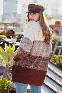 Long Sleeve Ombre Pocket Open Cardigan