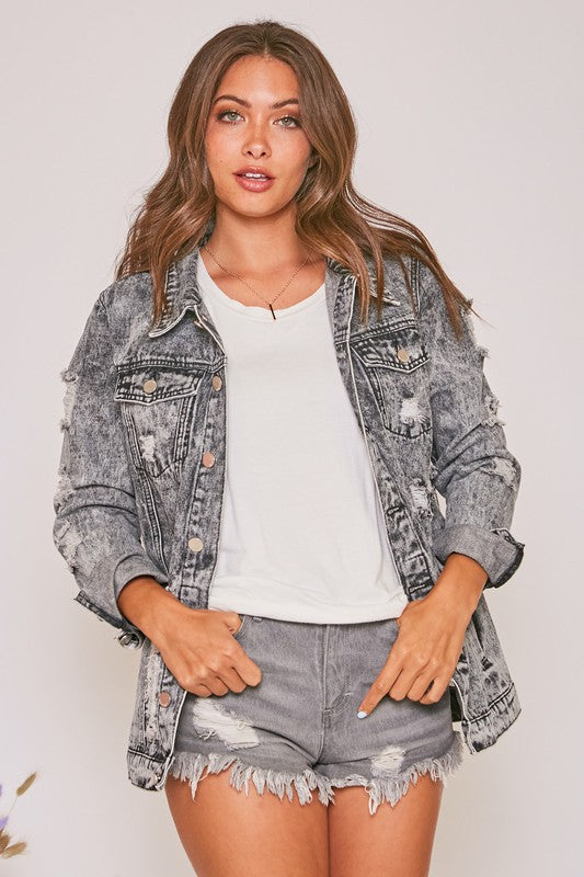 Charcoal Denim Jacket