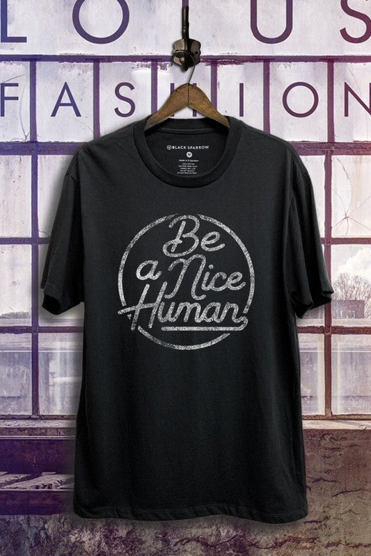 Be A Nice Human- Black