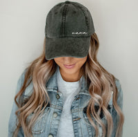 Mama Embroidered Caps- Vintage Wash