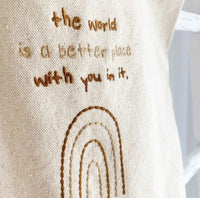 The World is A Better Place Canvas Bag
