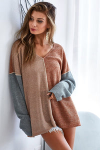Color Block Lightweight Grace Sweater