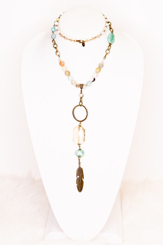 Raquel Necklace Amazonite