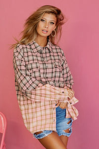 Blush Multi Bleached Flannel