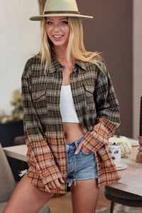 Olive Multi Bleached Flannel