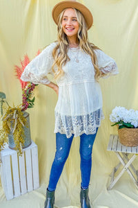 Best Selling April Tunic- Ivory