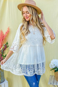 Best Selling April Tunic- Ivory