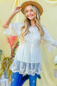 Best Selling April Tunic- Ivory