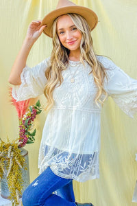 Best Selling April Tunic- Ivory