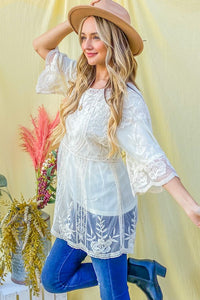 Best Selling April Tunic- Ivory