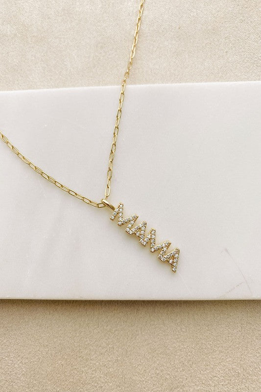 Gold MAMA Necklace