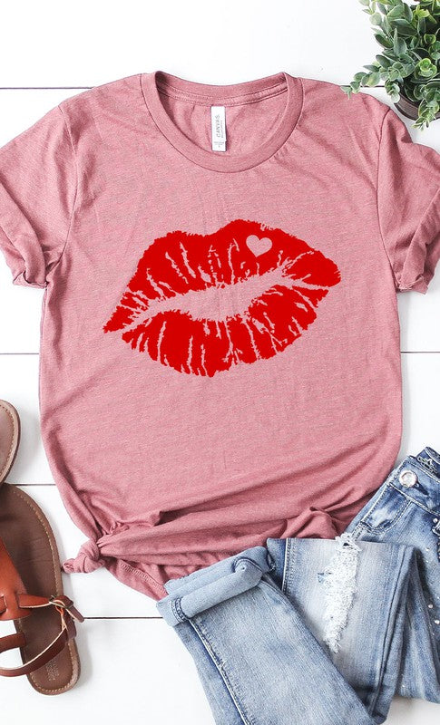 Valentine's Day Mauve Lips Tee