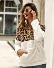 Leopard Sherpa Sweatshirt