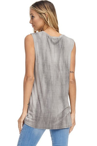 Skull and Feathers Graphic Tank