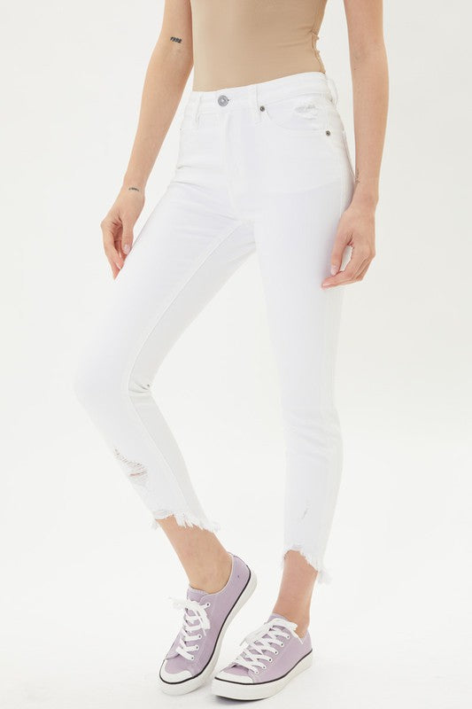 White Rough Hem KanCans