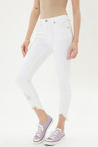 White Rough Hem KanCans
