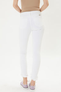 White Rough Hem KanCans