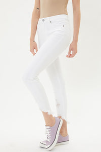 White Rough Hem KanCans