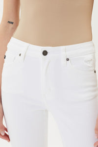 White Rough Hem KanCans