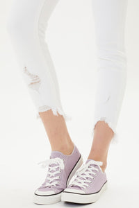 White Rough Hem KanCans