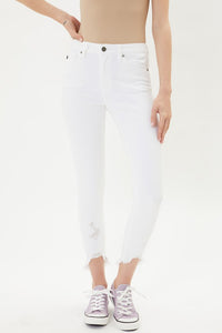 White Rough Hem KanCans
