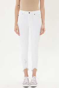 White Rough Hem KanCans