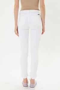 White Rough Hem KanCans