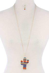 Cactus Pendant Necklace