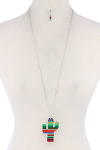 Cactus Pendant Necklace