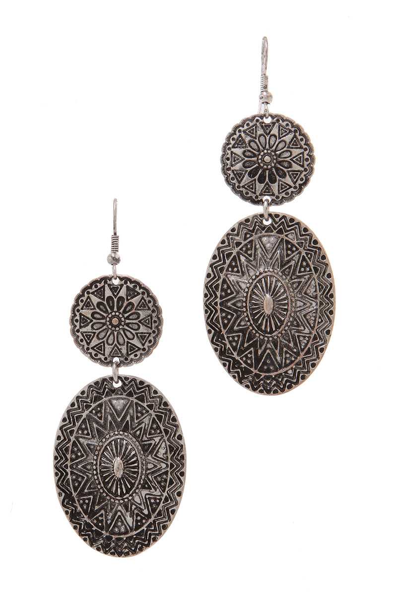 Metal Drop Earring