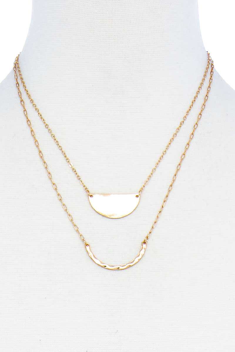 Double Layer Chic Pendant Necklace