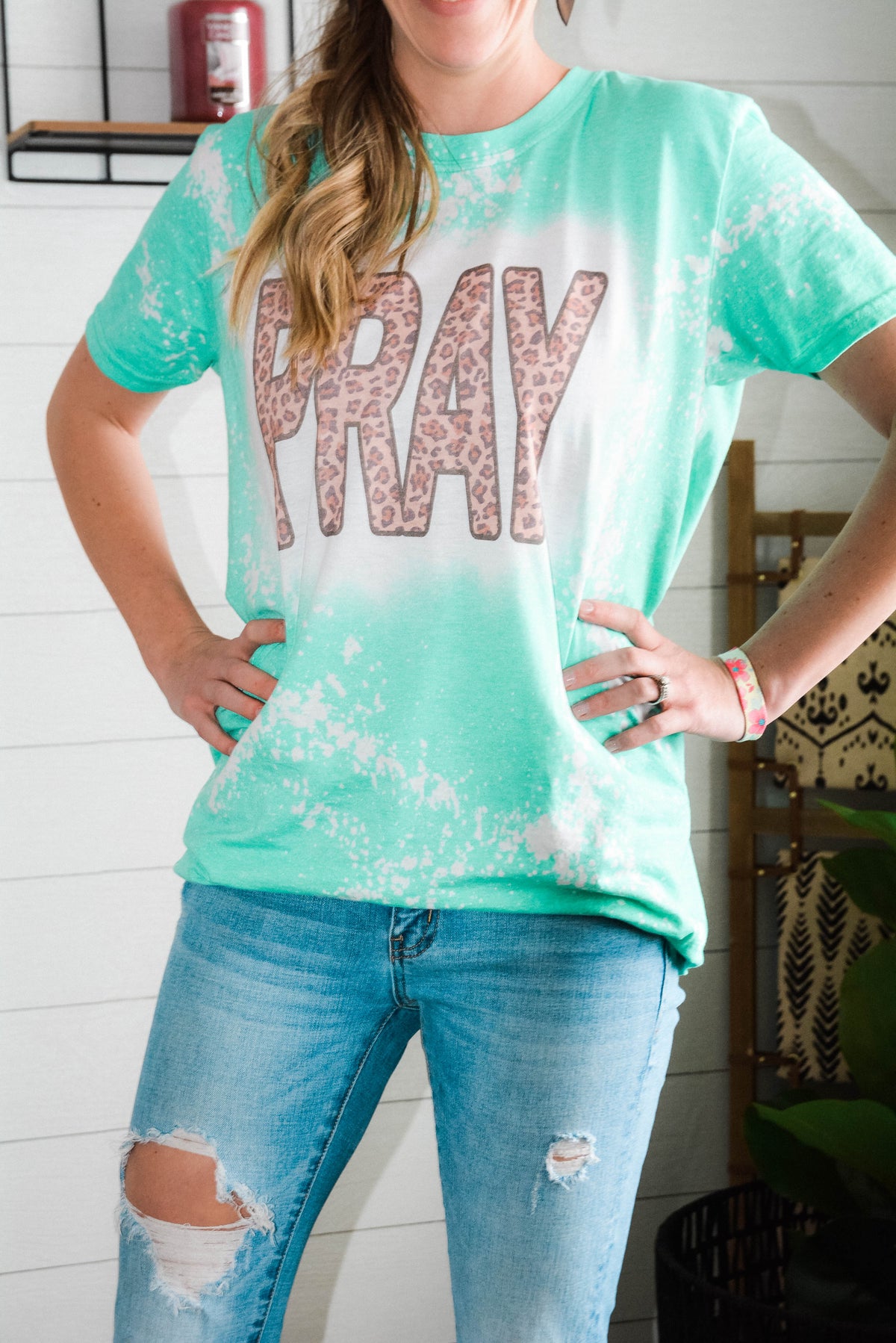 Bleach Leopard Pray Tee