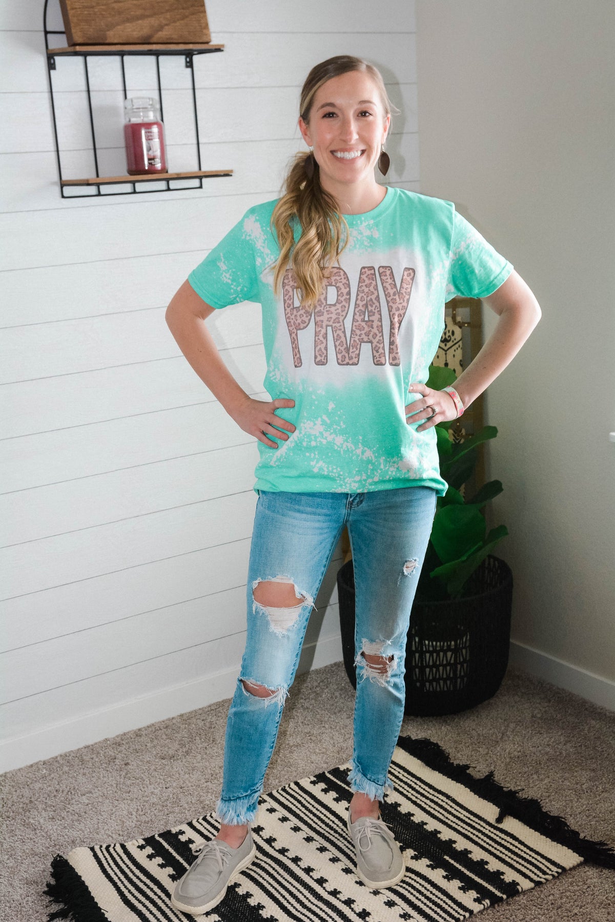 Bleach Leopard Pray Tee