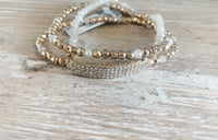 Triple Layer Sparkle Bar Bracelet
