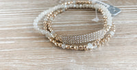 Triple Layer Sparkle Bar Bracelet