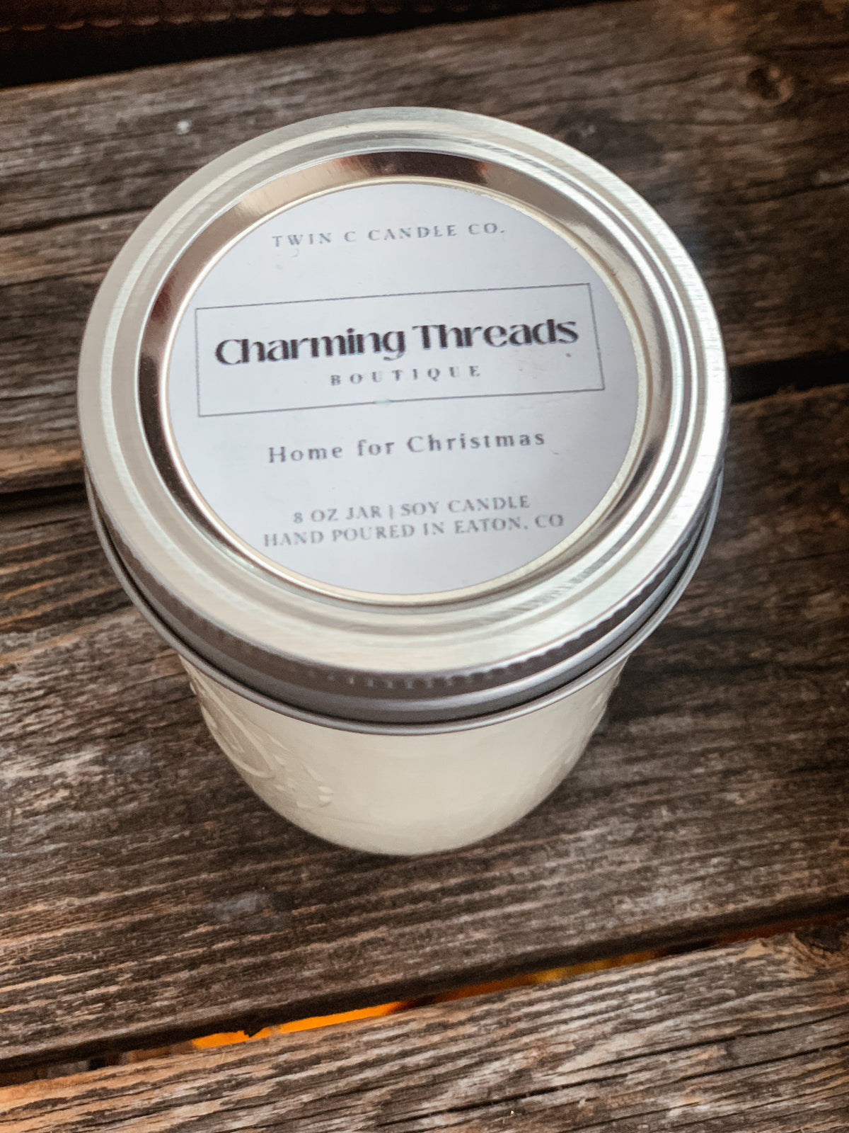 8oz Farmhouse Soy Candle - Home for Christmas