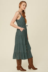 Emerald Midi Dress