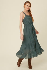 Emerald Midi Dress