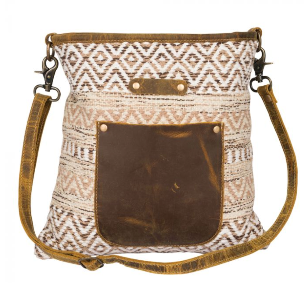 BEIGE WORLD SHOULDER BAG