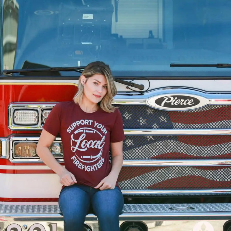 Support FireFighters Graphic Tee