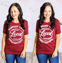 Support FireFighters Graphic Tee