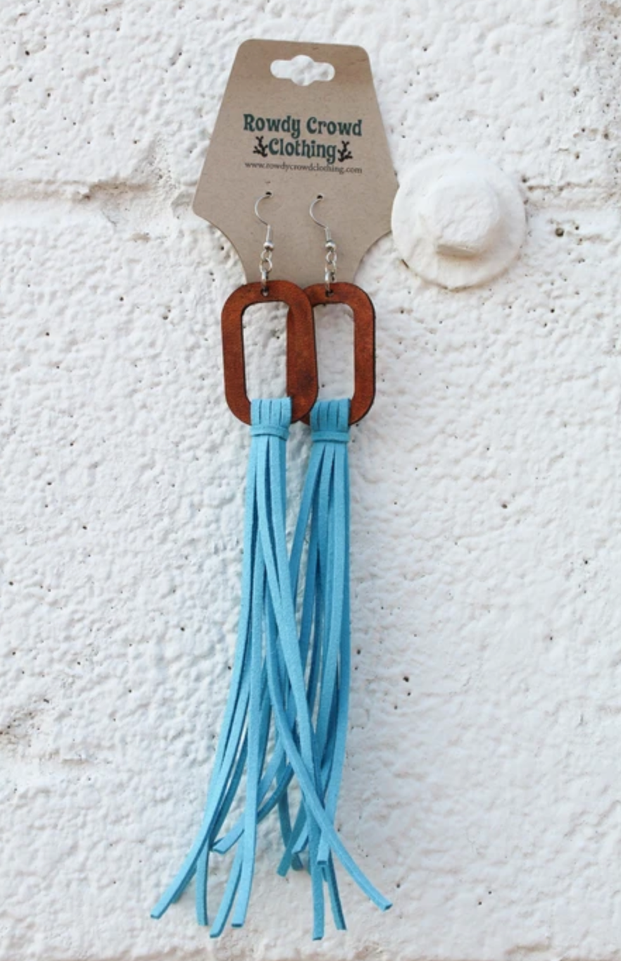 Rowdy Rectangle Earrings- In Store