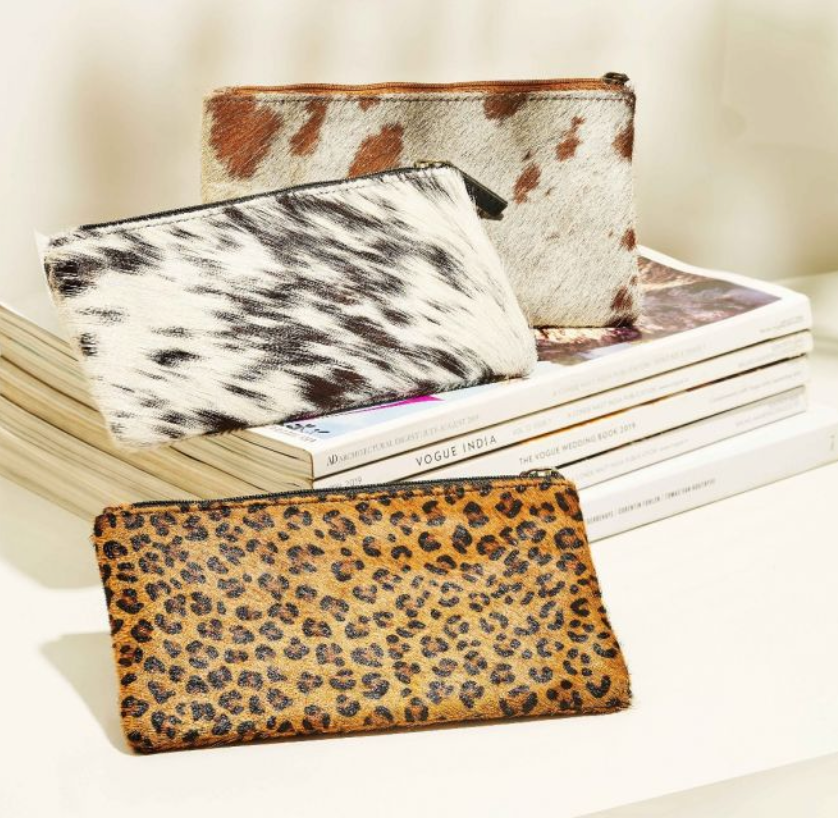 SMALL WONDER LEATHER AND HAIRON WALLET