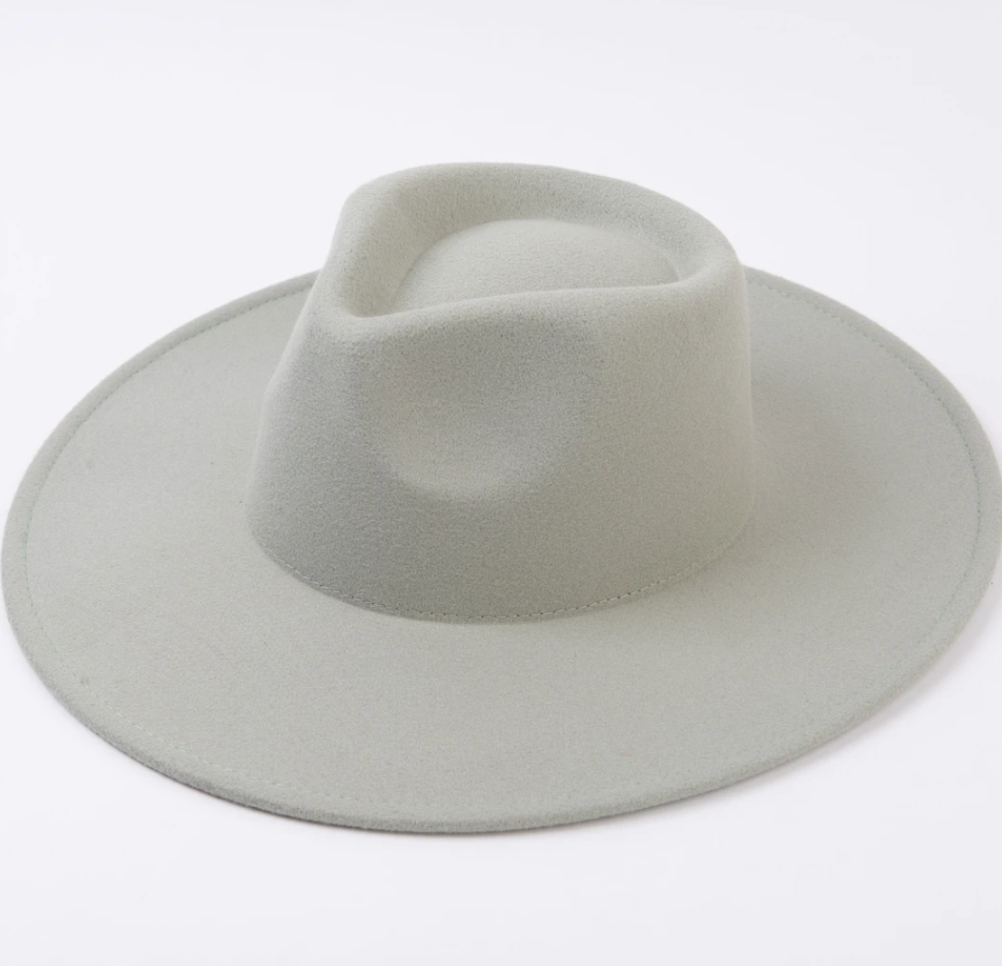 Ariel Vegan Felt Rancher's Hat- Mint